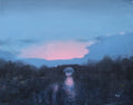 'The Wiltshire and Berks canal at Chaddington, first light'.