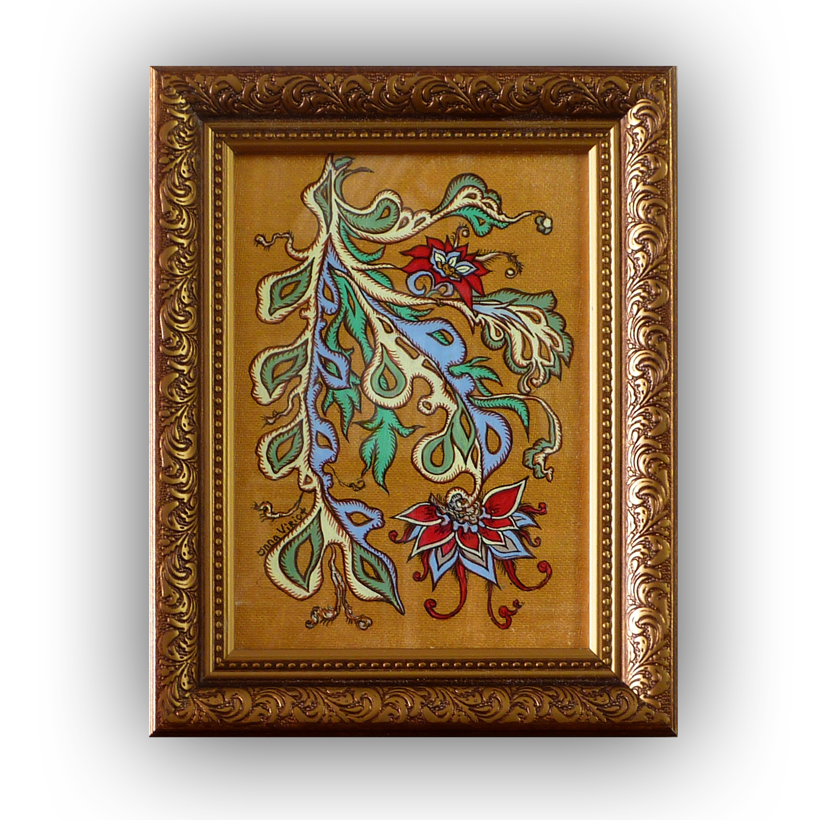 Ornamental Bloom – Miniature 13x18 cm
