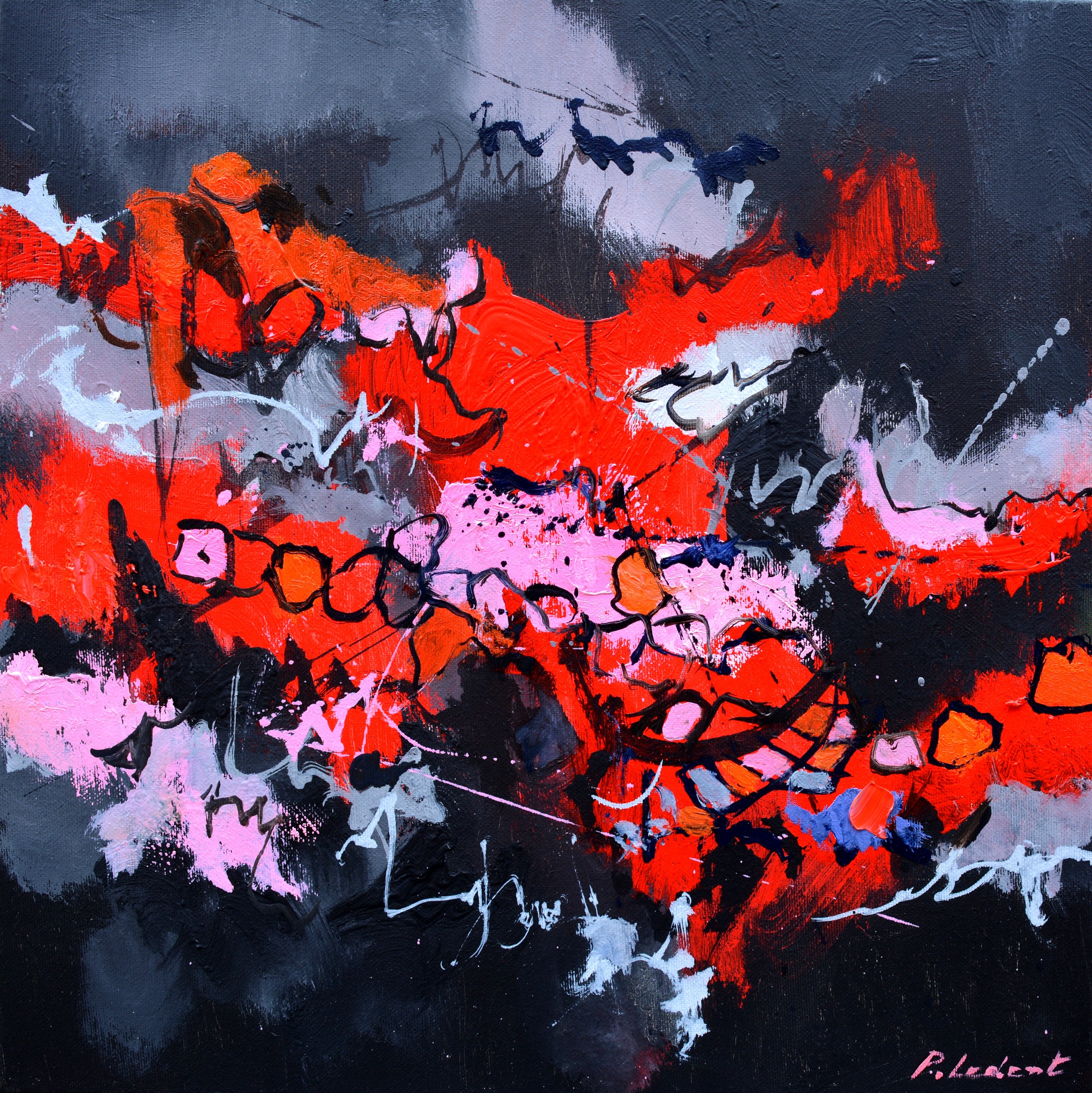 Red against blacks
