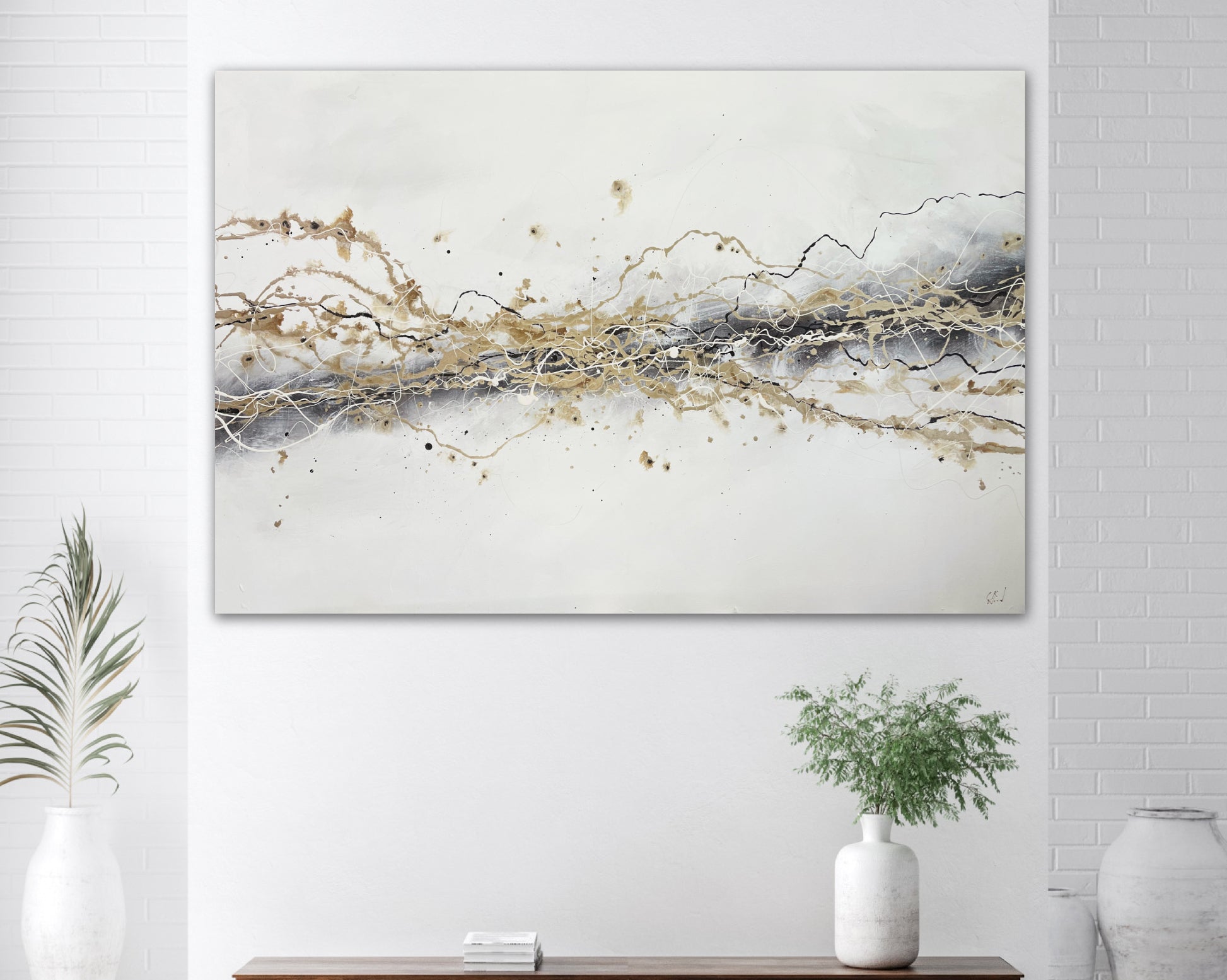 XL Band of Gold Dust Large Abstract