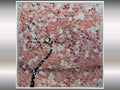 Romantic dream - framed painting cherry blossoms