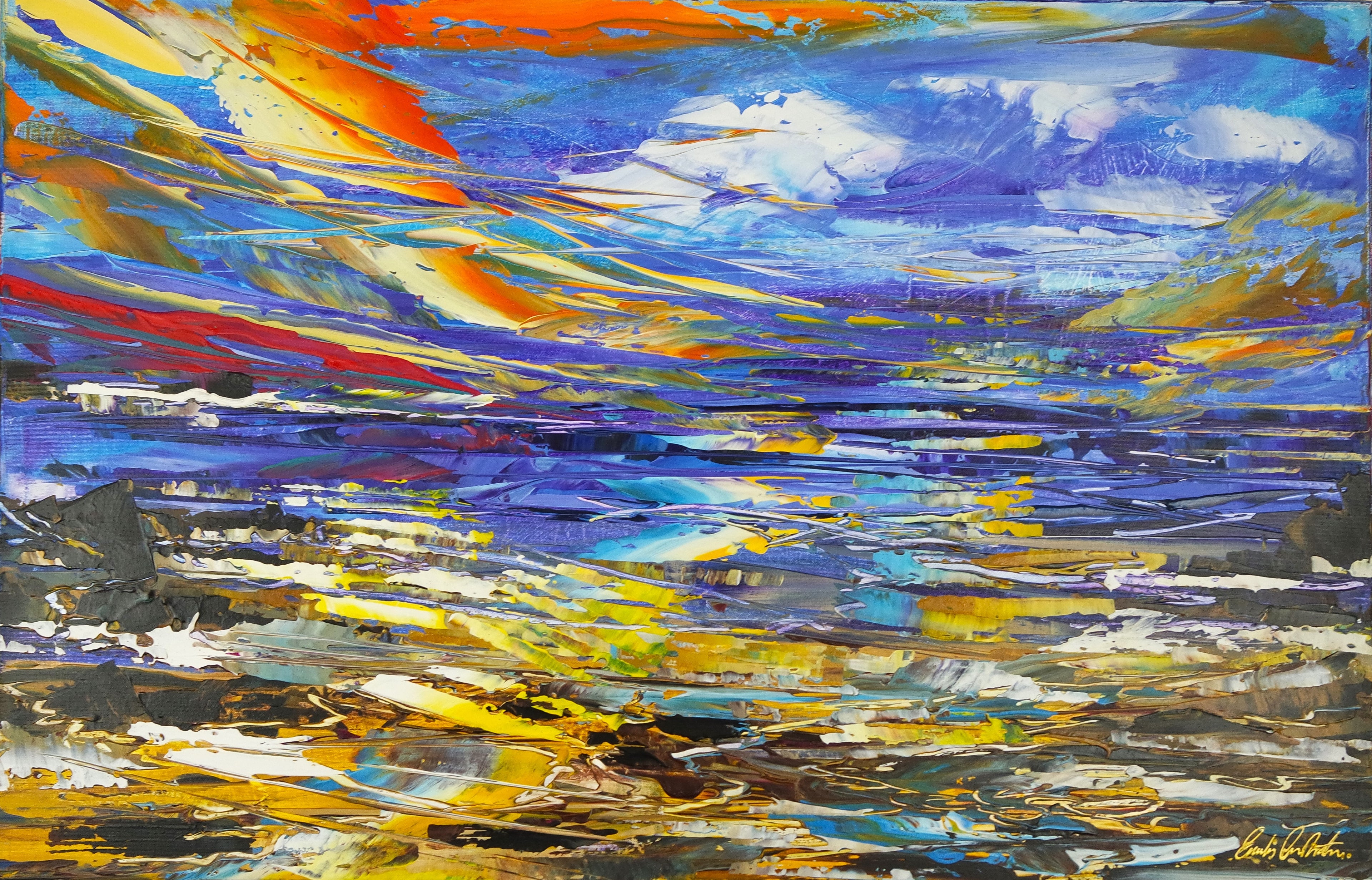 Abstract Sunset Seascape 864