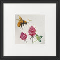 Bee on Red Clover framed