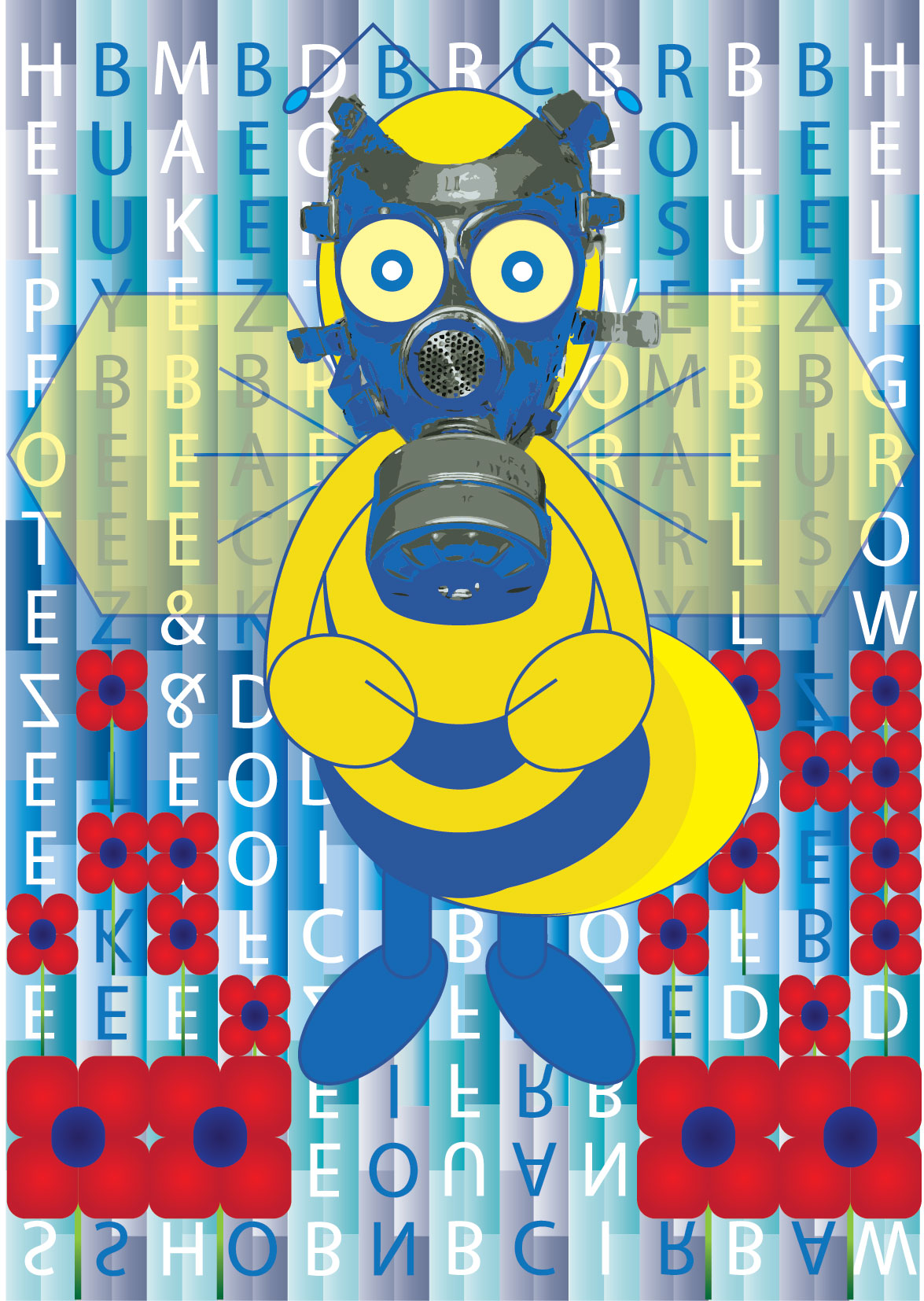 Raining words on an Unknown Buzz Beez 2018