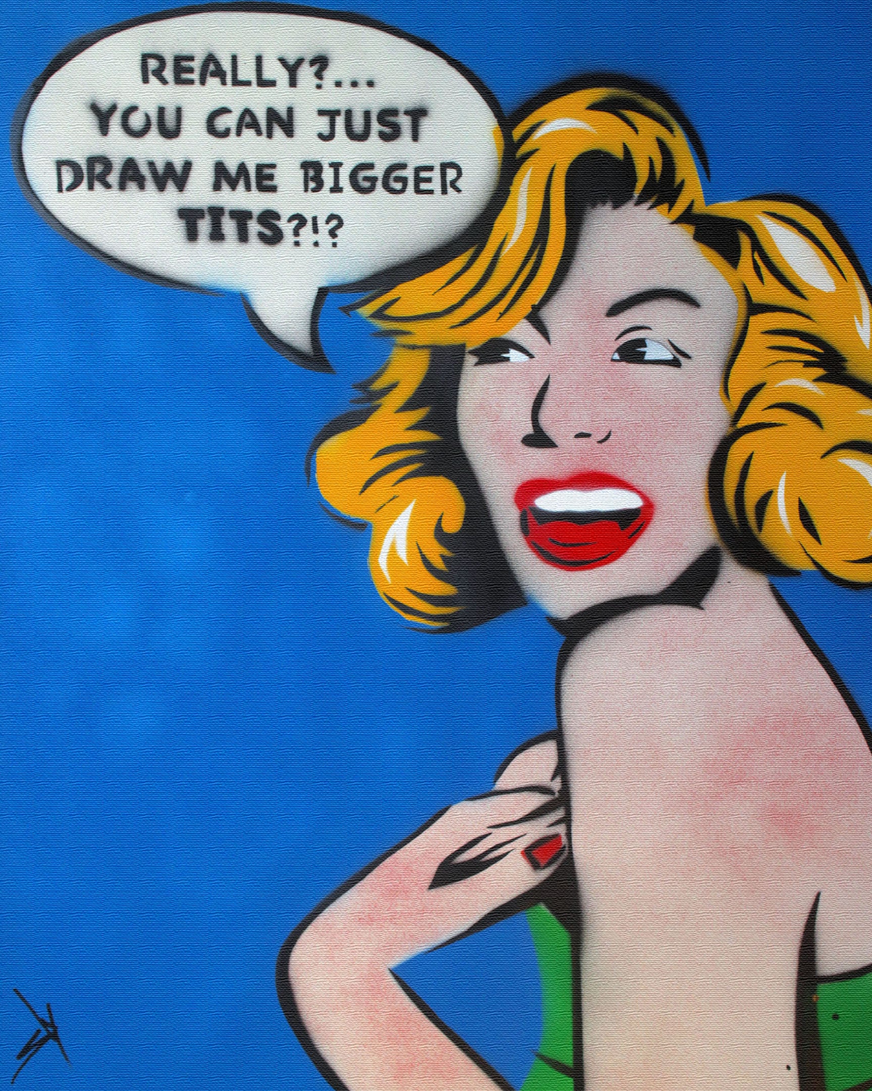 Bigger Tits (On canvas)