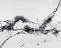 Black and white energy abstract large