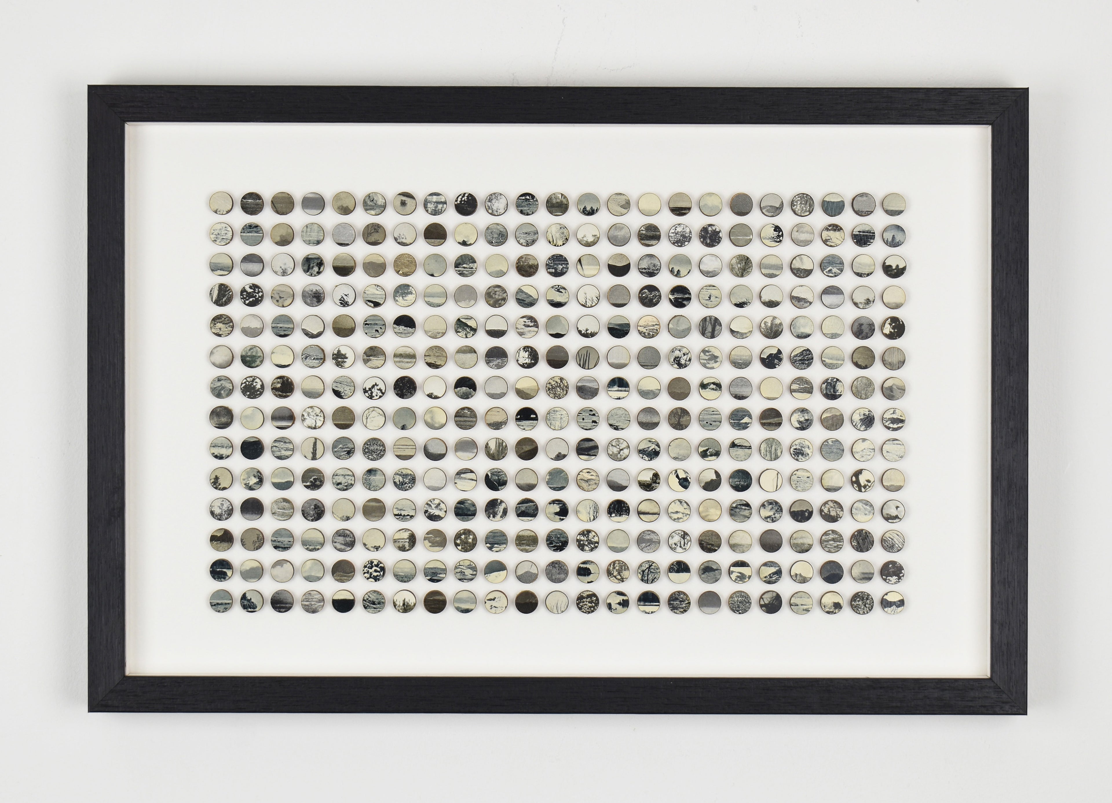 Monochrome Landscape dots collage