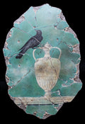 Blackbird & Roman Vase Fresco