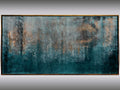 Blue Strato- abstract art in frame