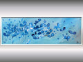 Blue Romance - abstract flowers in frame