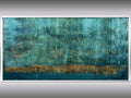 Blue Raphsody - blue abstract art in frame