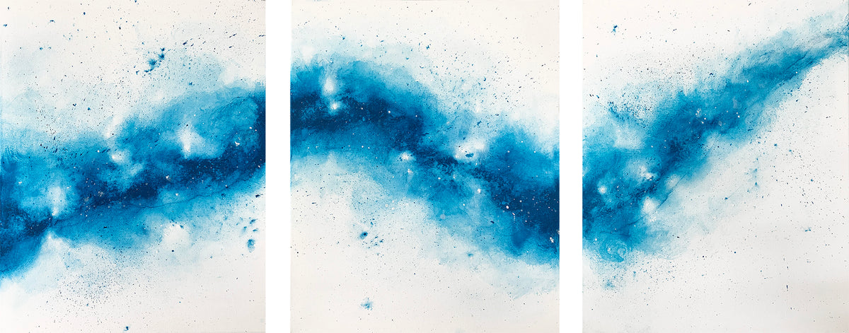 Teal Blue Nebula Cloud