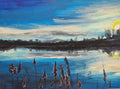 Sunset over Bransford Lake