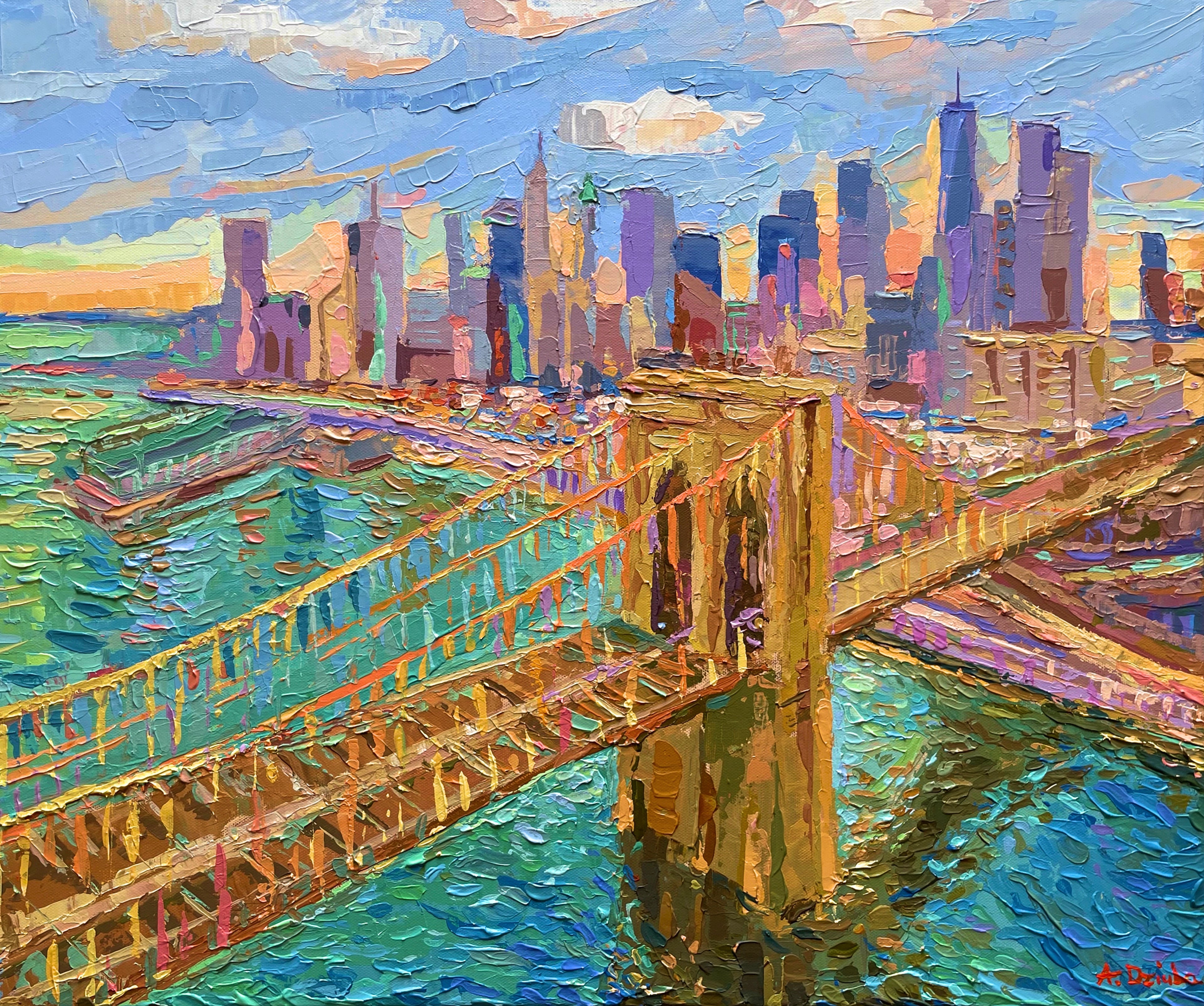 Brooklyn Bridge at Sunset NYC
