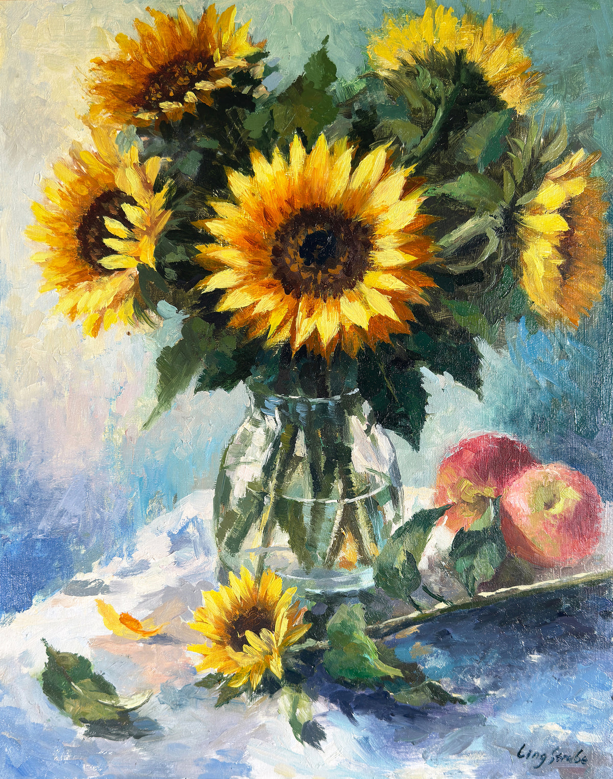 Burst Sunflowers