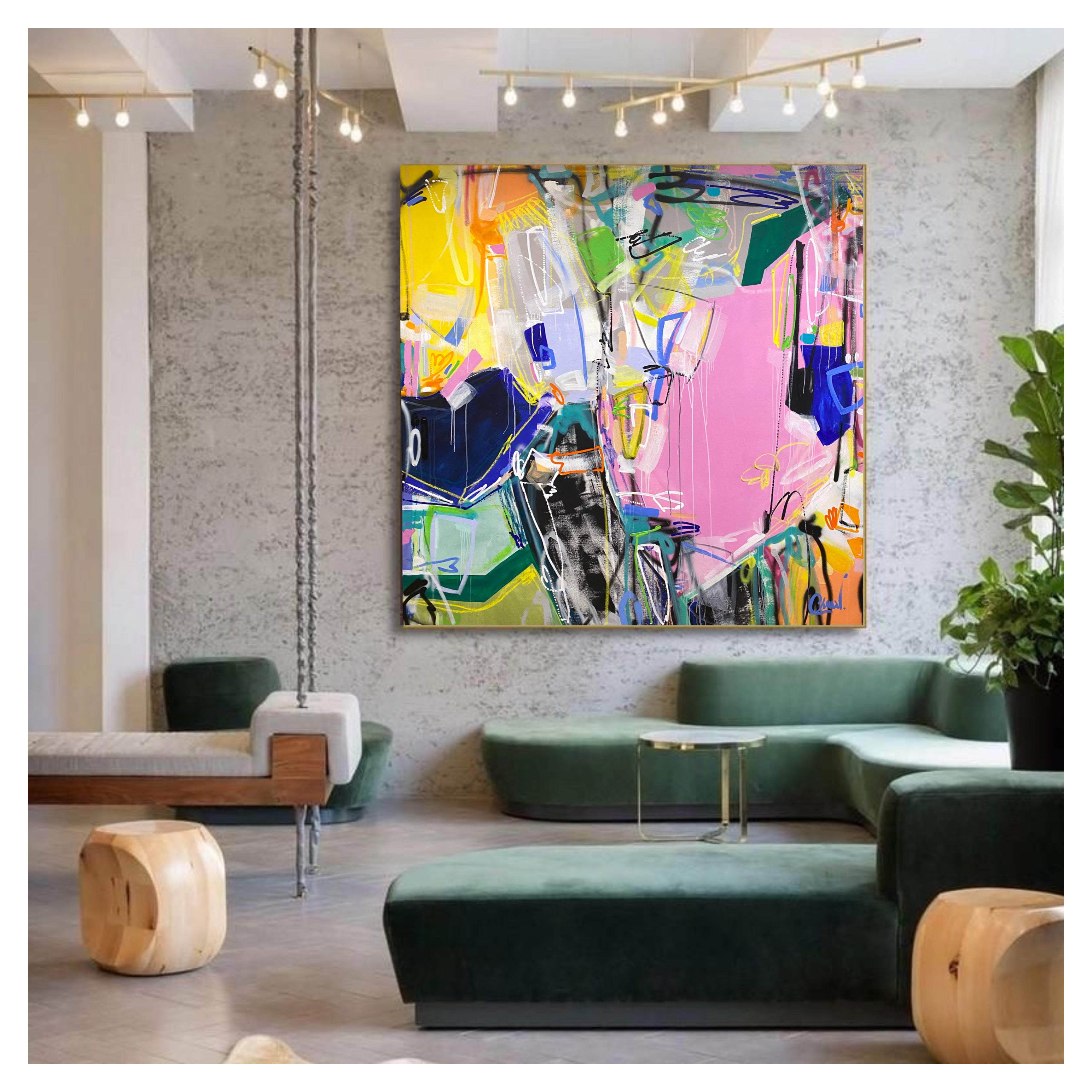 I miss Matisse - Extra large abstract paintings XXXL art
