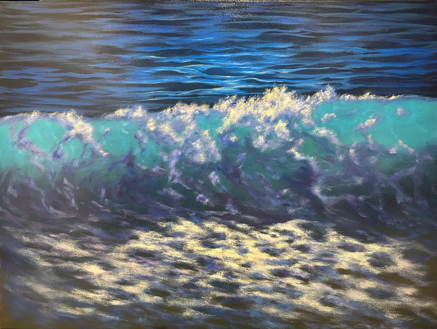 "Eternal Serenity: A Wave's Dance"