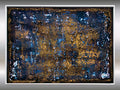 Cascade- Blue abstract art on canvas