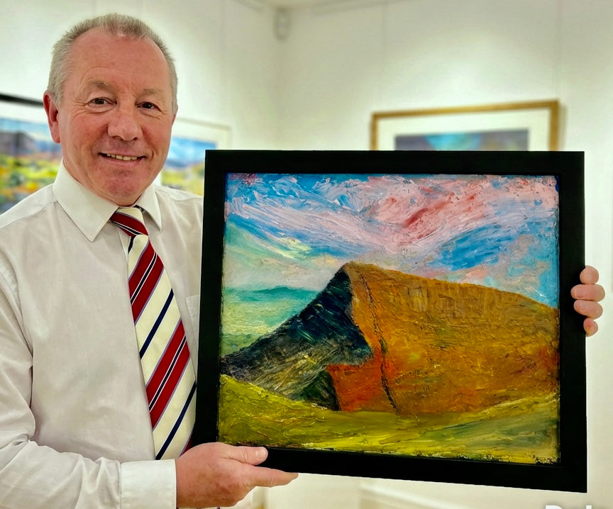 Pen y Fan,  Brecon Beacons – Atmospheric Mountain Landscape Original Painting