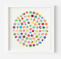 Circle of Dots 3D Mixed Media Collage