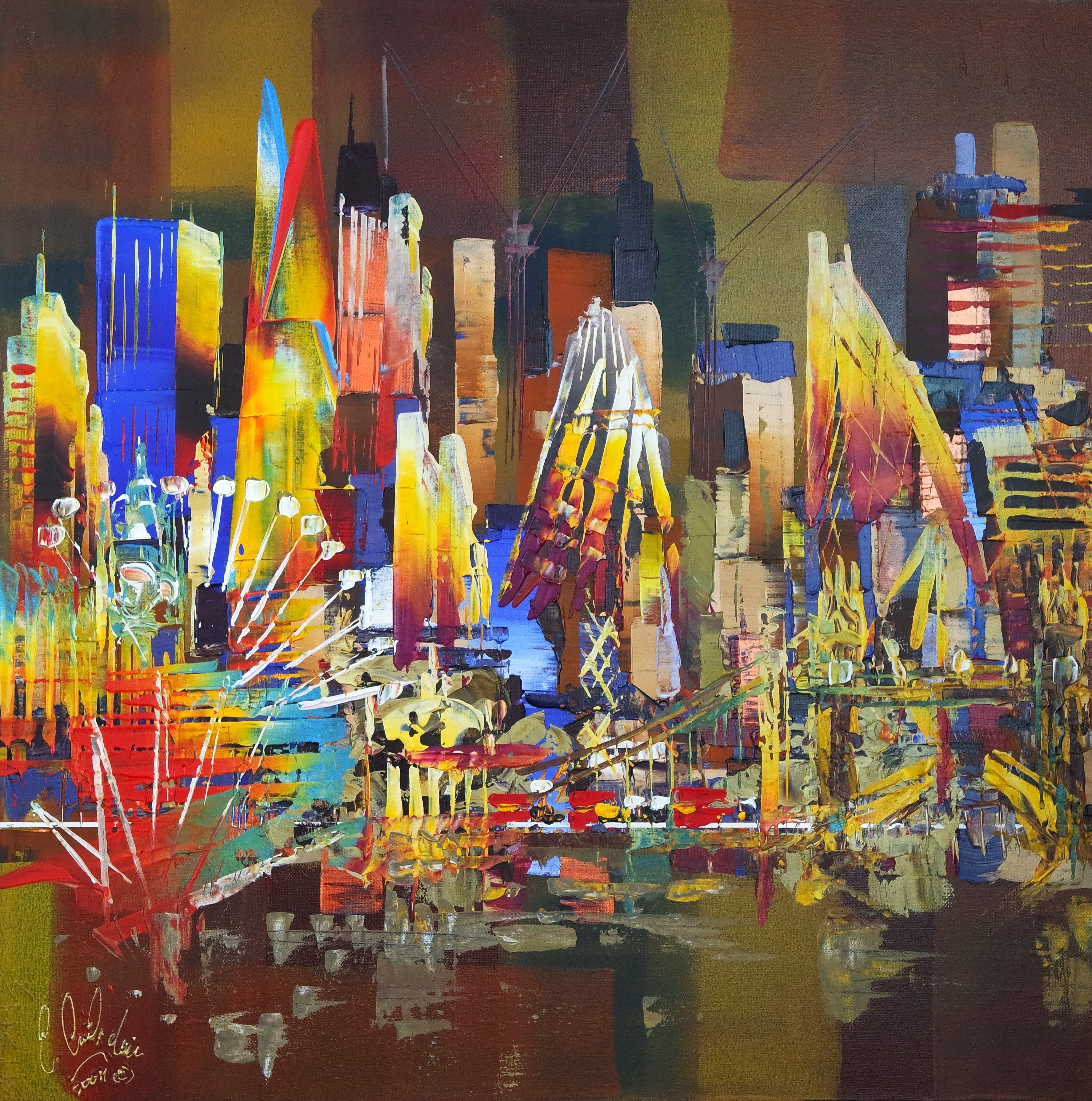 SOLD City London Colourful skyline 154
