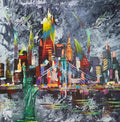 City New York Liberty dramatic skyline 150