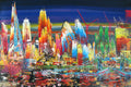 Colourful abstract London skyline 820