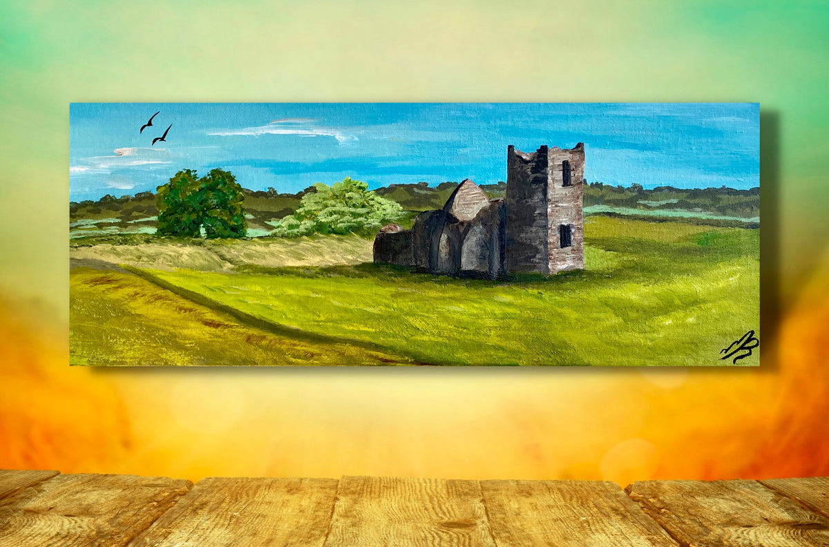 Knolton Church on a Panoramic Canvas