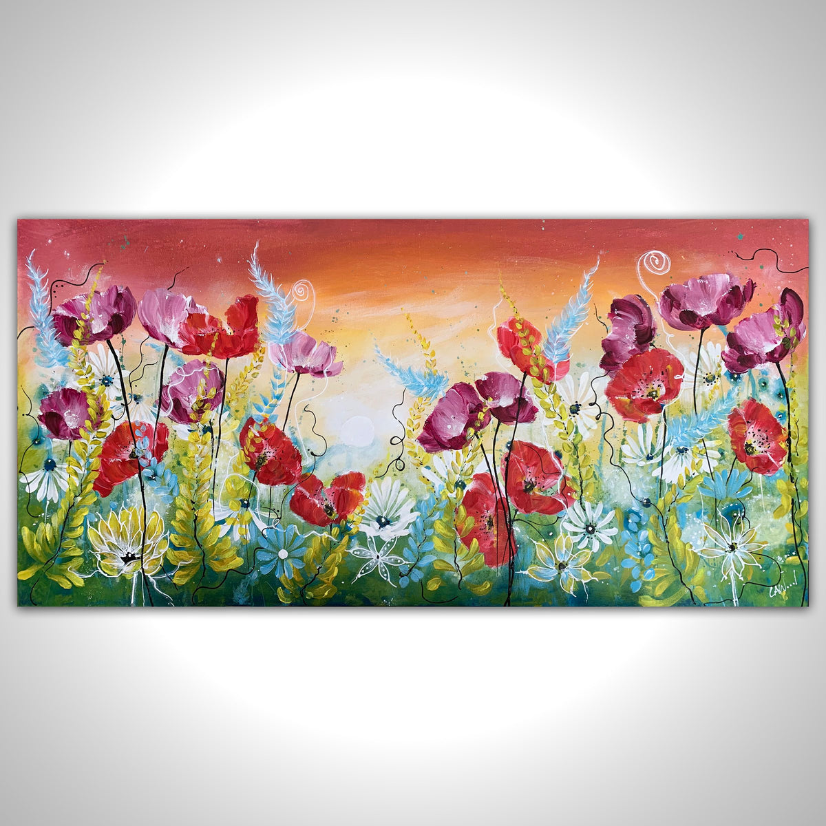 Colourful Poppy Landscape