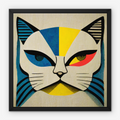 Combat Cat (framed canvas)