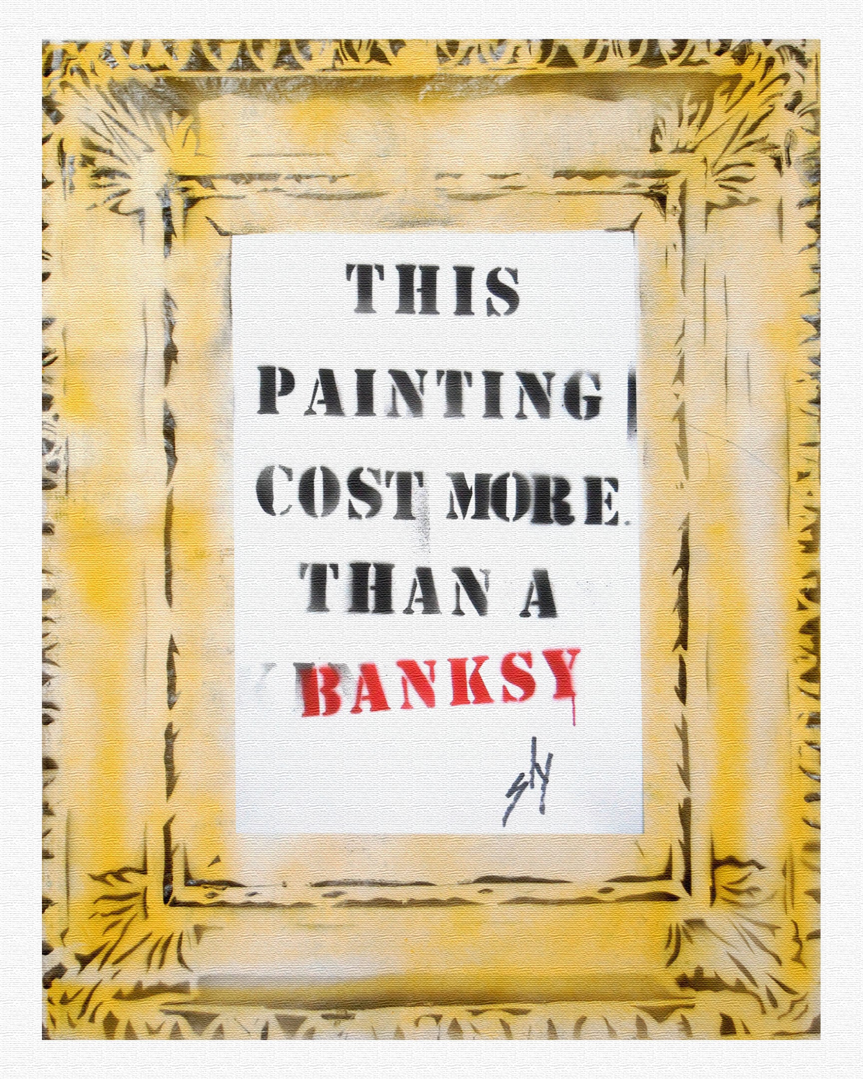 This painting cost more than a Banksy (on canvas).