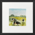 Cows in the Meadow framed