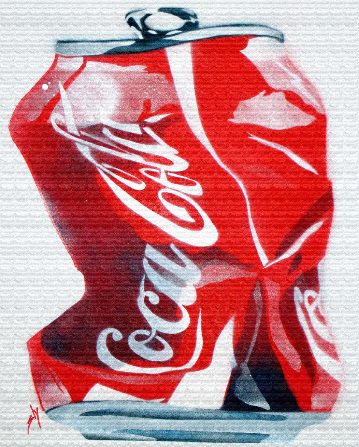 Crushed Coke (on canvas).