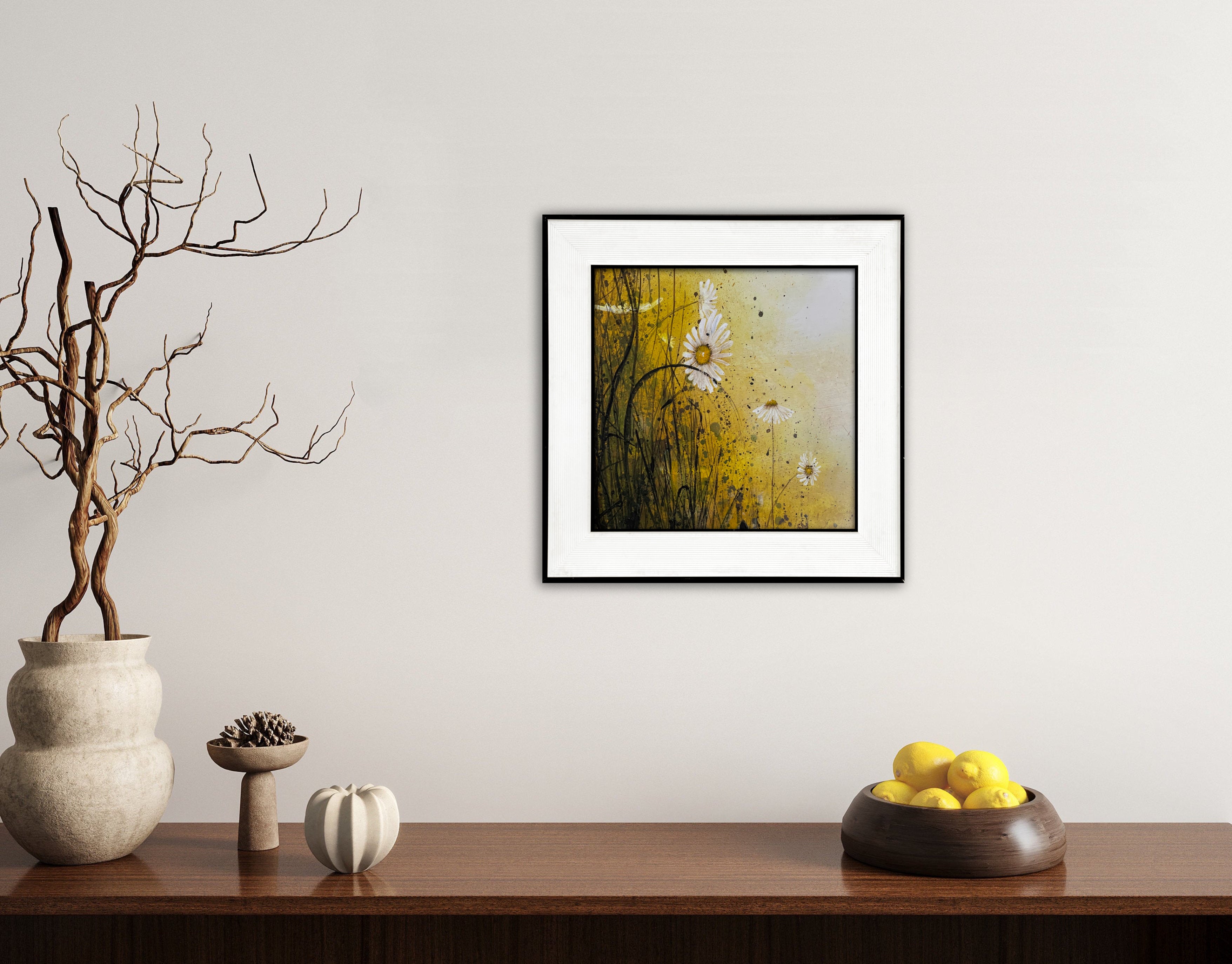 Yellow Misty Daisy Flowers 2