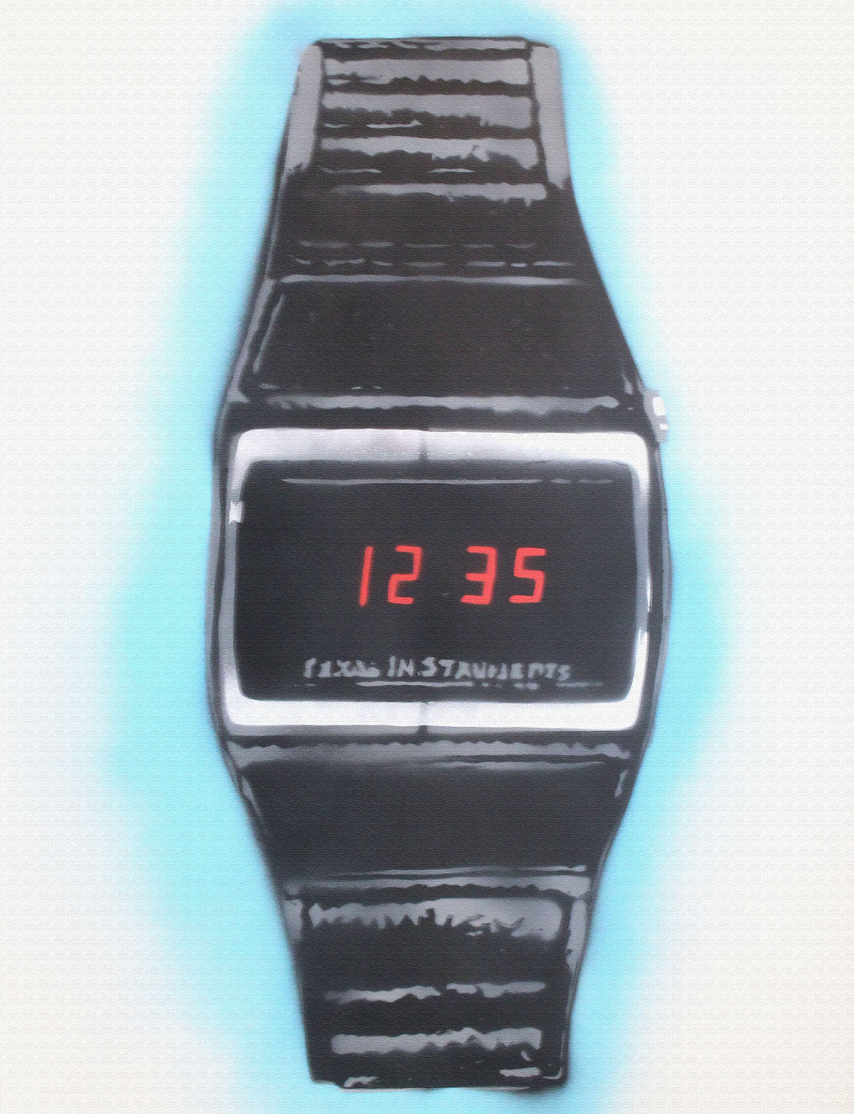 The cheap digital watch (on canvas) + FREE Digital Watch!