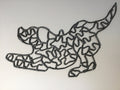 Dog Steel Wire Sculpture