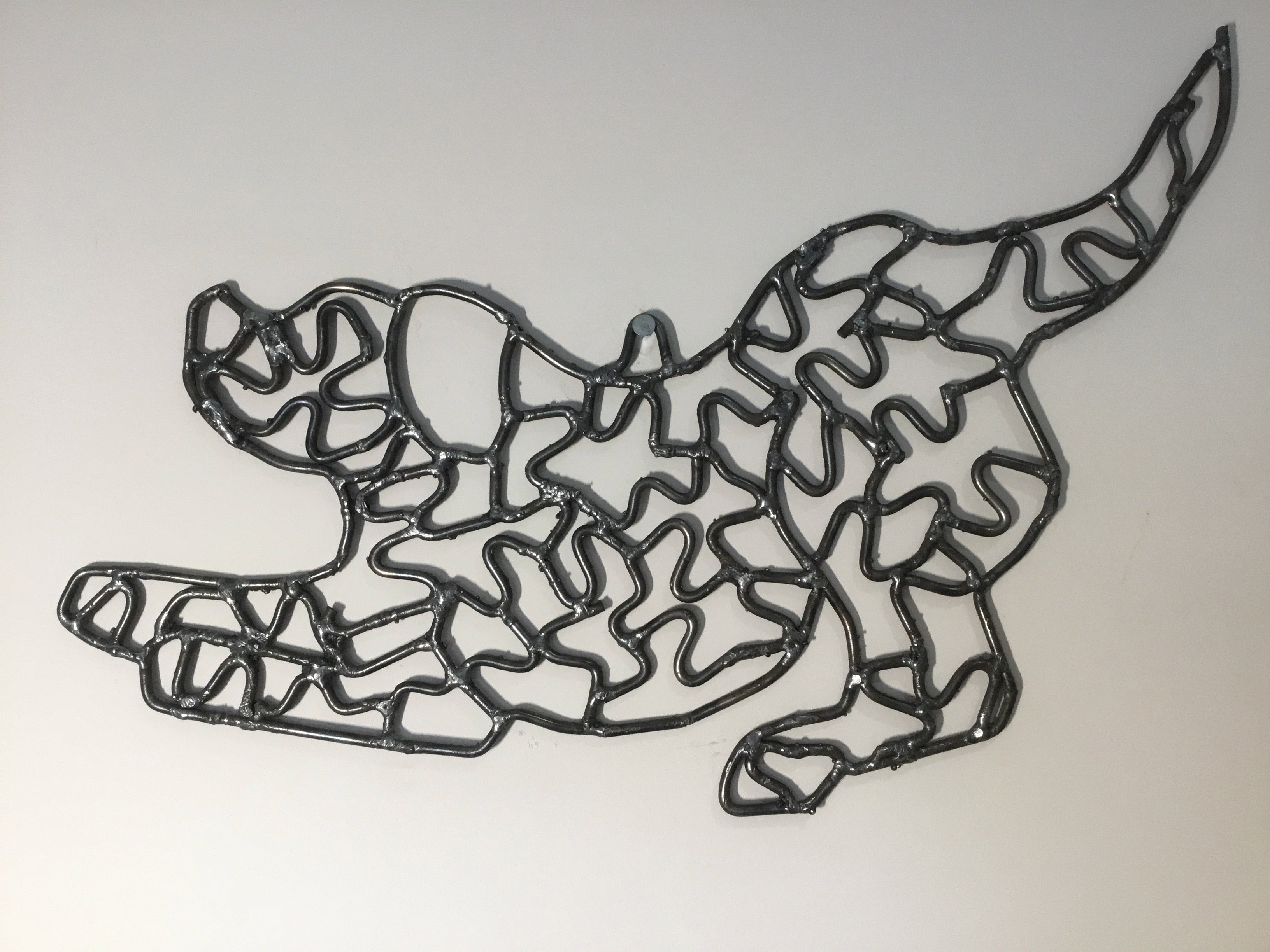 Dog Steel Wire Sculpture