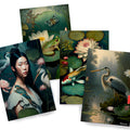 Japanese geisha DS0190 - Set of 4 photo prints