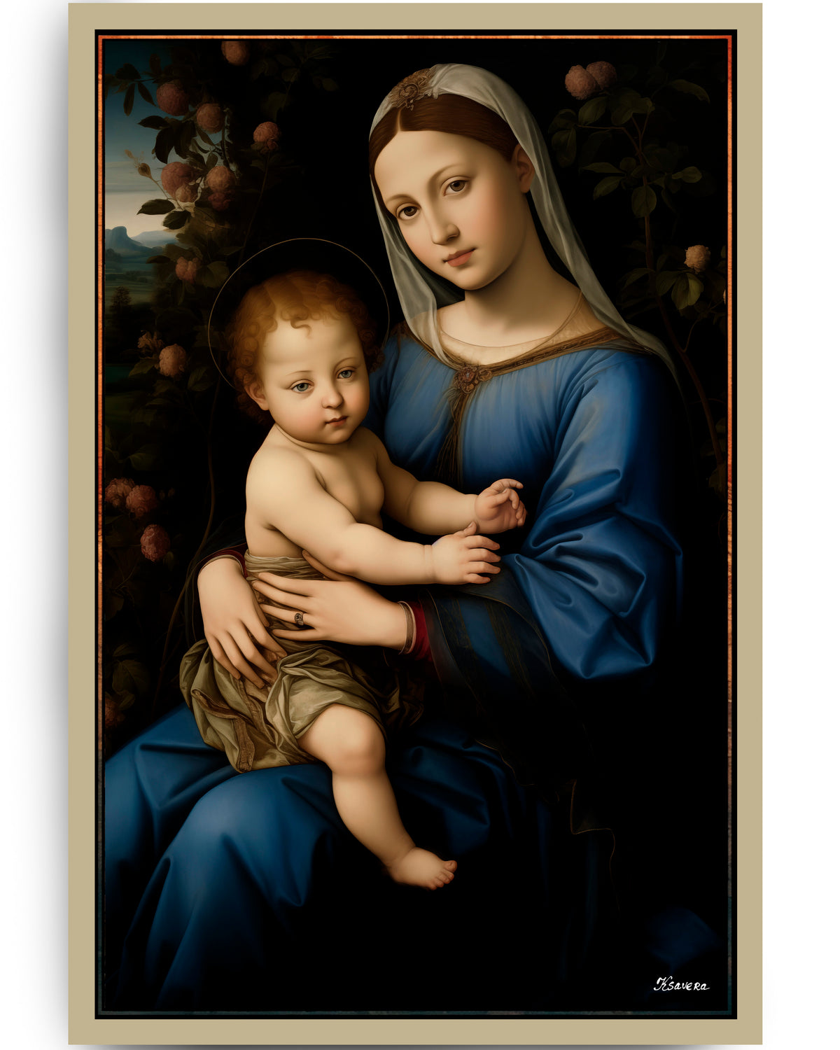 Madonna and child DS0569 - large poster 80x120cm