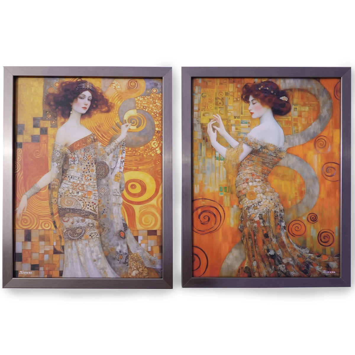 Belle Epoque DS0703 - diptych in frame