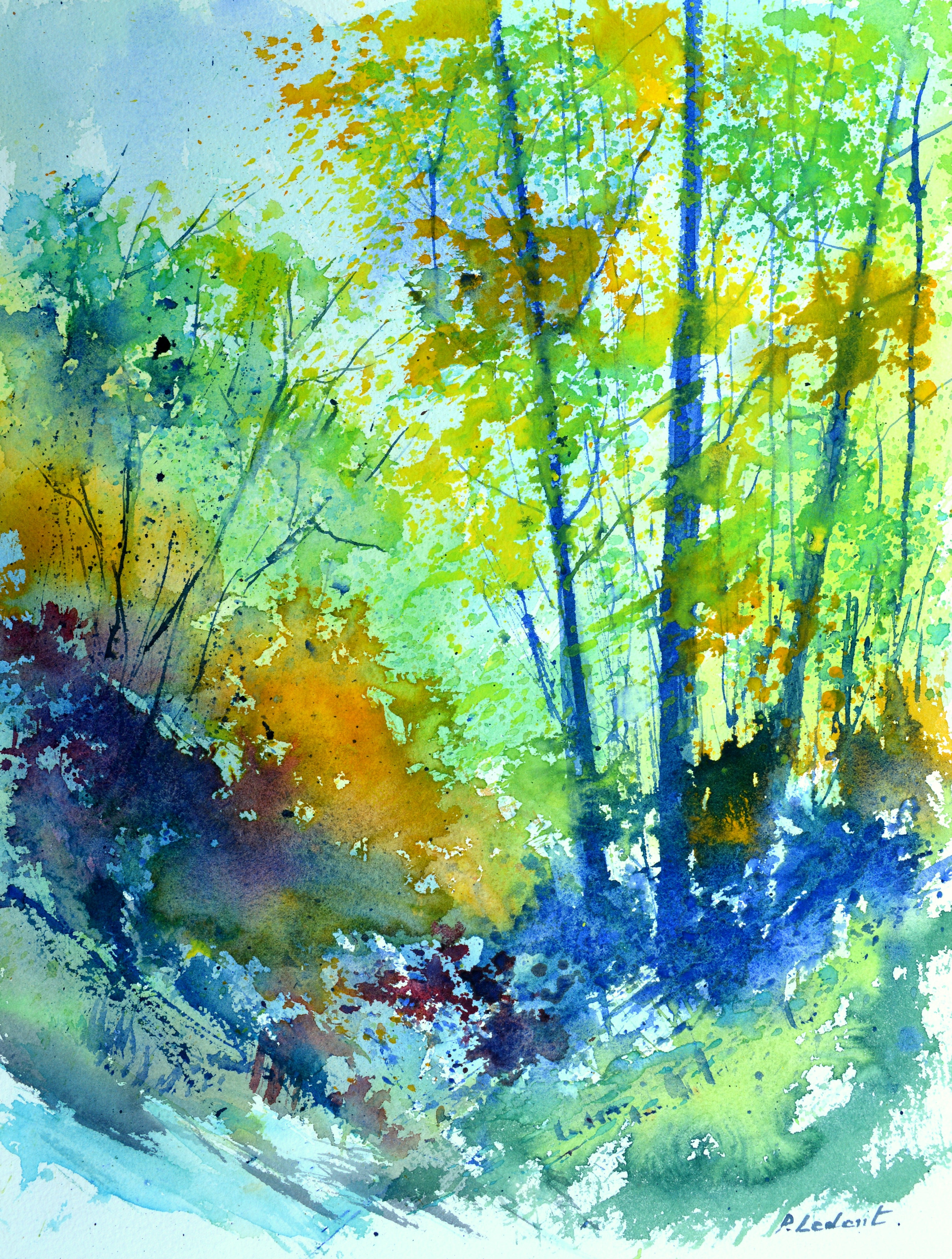 Colourful wood