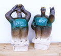 UFO Watchers - “Must be the mothership.” - Ceramic Sculptures - (Pair)