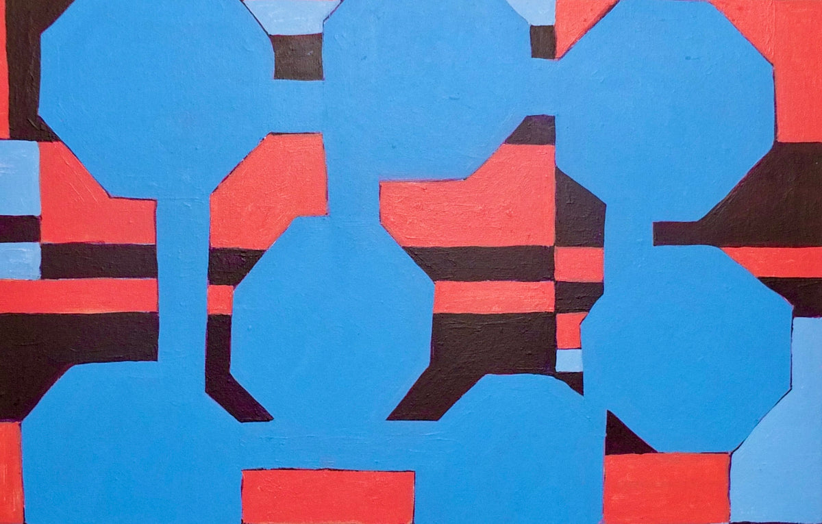 Seven Blue Octagons.