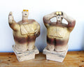 UFO Watchers - “The mothership is in those clouds” - Ceramic Sculptures - (Pair)