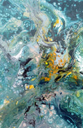Abstract green gray