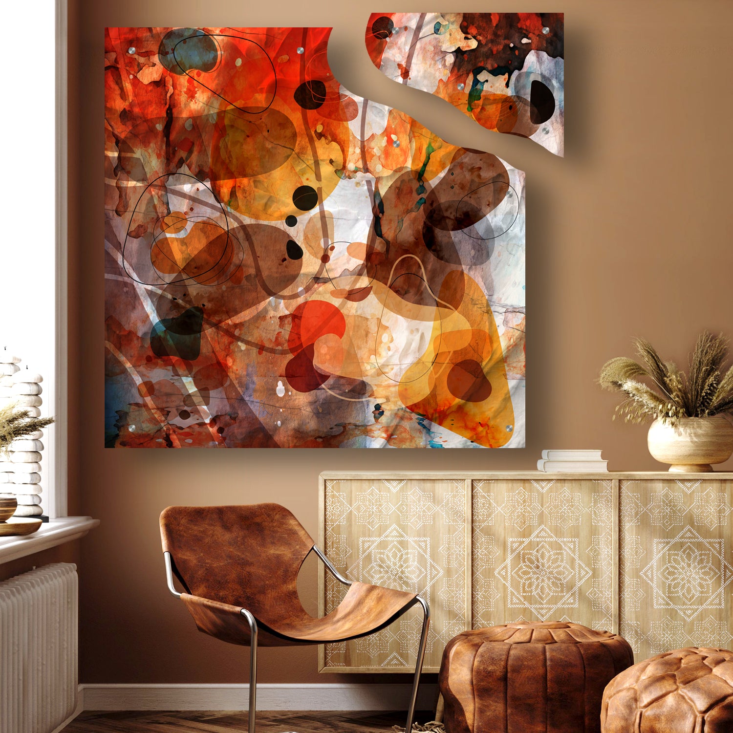 Dusty Riverbed - Diptych