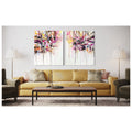 Floral cascade - Large abstract painting