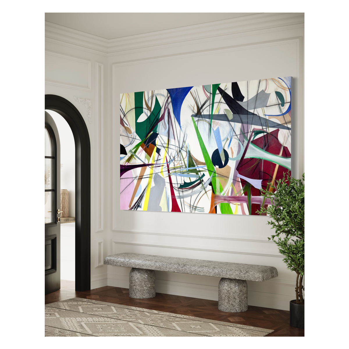 Unveiling illusions - Extra large painting