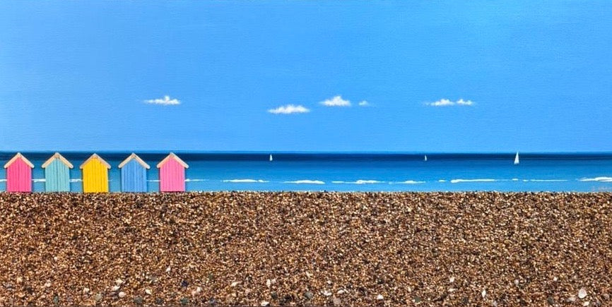 Beach huts on the rocks