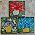 Happy flowers Set of three